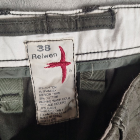 Relwen Supply Pants Men's Size 38x29 Brown Military Utility Cargo - Picture 3 of 13